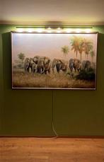 Schilderij olifanten met palmboomlandschap, Ophalen