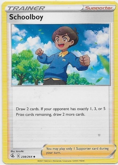 Fusion Strike,  Schoolboy [uncommon] 238/264, Verzenden, Nieuw, Losse kaart