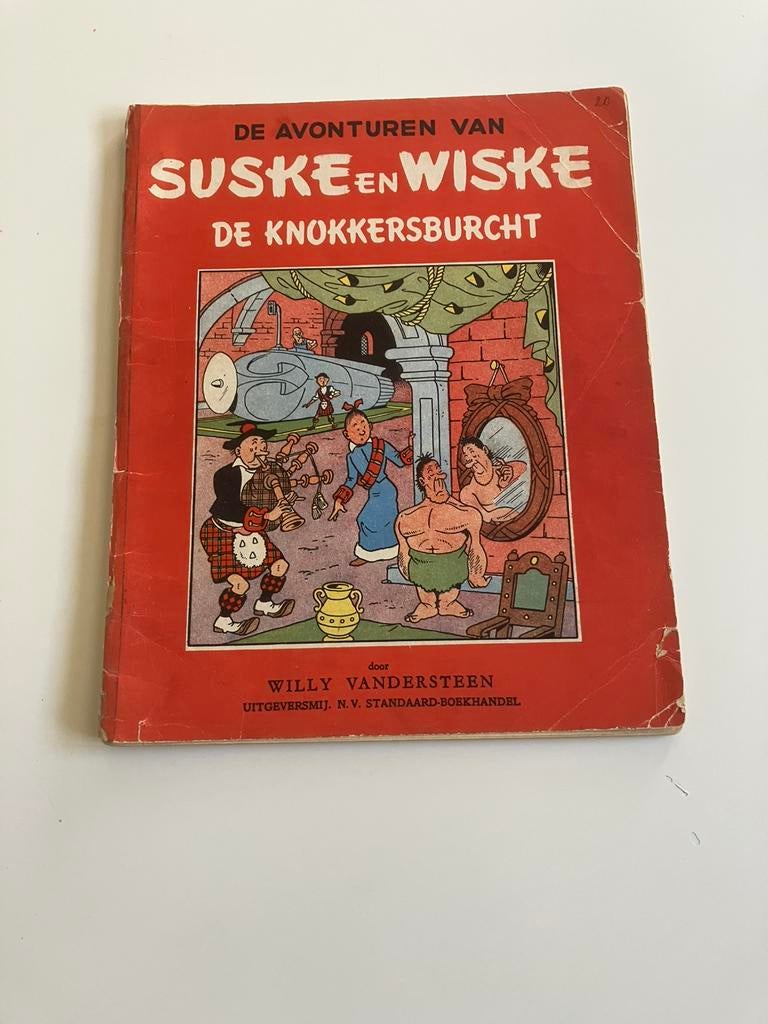 Suske en Wiske nr 20 - De Knokkersburcht - 1e druk 1954., Boeken, Stripboeken, Eén stripboek, Ophalen of Verzenden, Zo goed als nieuw