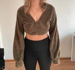Shein Fluffy Crop Sweater Maat M, Ophalen of Verzenden, Zo goed als nieuw, Maat 38/40 (M), Bruin