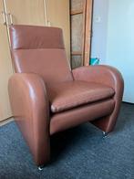Fauteuil in zeer goede staat in de kleur bruin, Ophalen of Verzenden, Zo goed als nieuw, 50 tot 75 cm, Leer