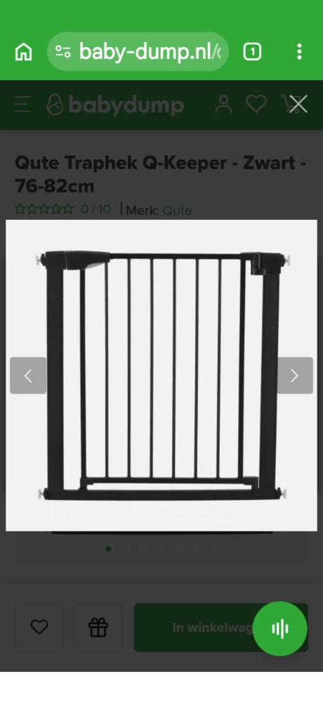 Traphekje / Deurhekje, Kinderen en Baby's, Traphekjes, Ophalen, Nieuw, Klemhekje, Metaal of IJzer