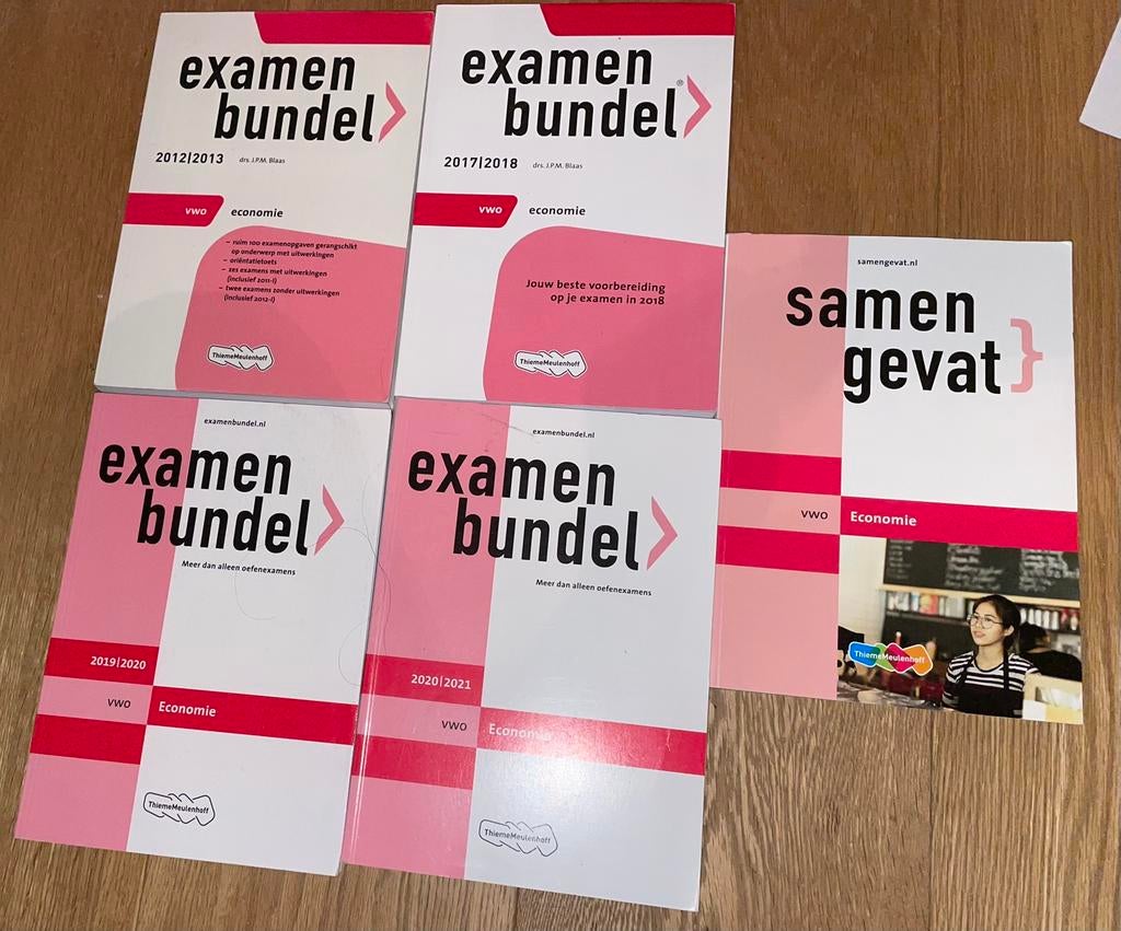 Eindexamenbundels examentraining vwo economie bundel oefen, Ophalen of Verzenden, Zo goed als nieuw, VWO, Economie