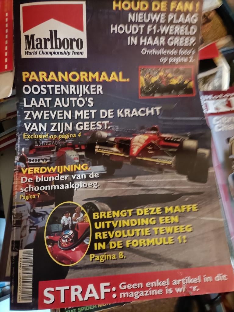 Ferrari formule 1 berger alesi marlboro jaren 90 tijdschrift, Ophalen, Wetenschap en Natuur
