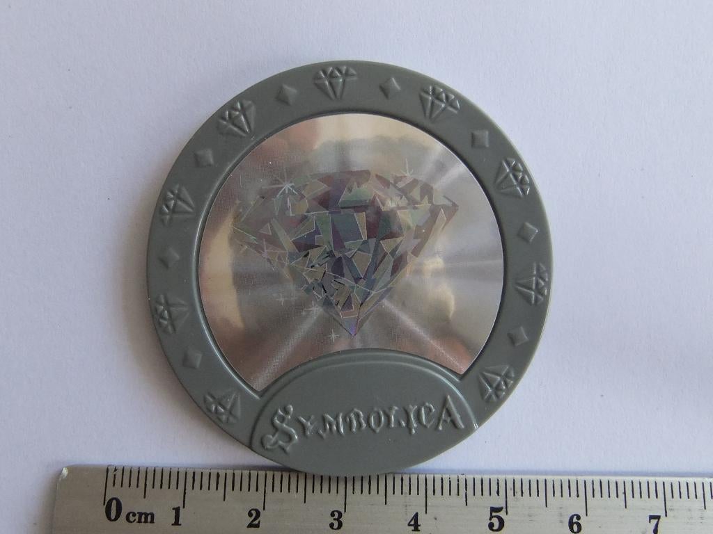 efteling  symbolicamunt  nr 2 diamant 5cm, Verzamelen, Efteling, Verzenden, Zo goed als nieuw, Overige typen