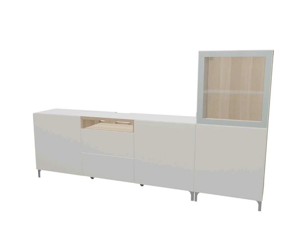 Ikea Besta tv meubel met opbergcombinatie, Ophalen, Gebruikt, 25 tot 50 cm, Minder dan 100 cm