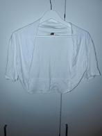 Miss Etam Wit Kort Vestje Met Korte Mouwen Maat XL, Wit, Maat 46/48 (XL) of groter, Ophalen of Verzenden, Zo goed als nieuw