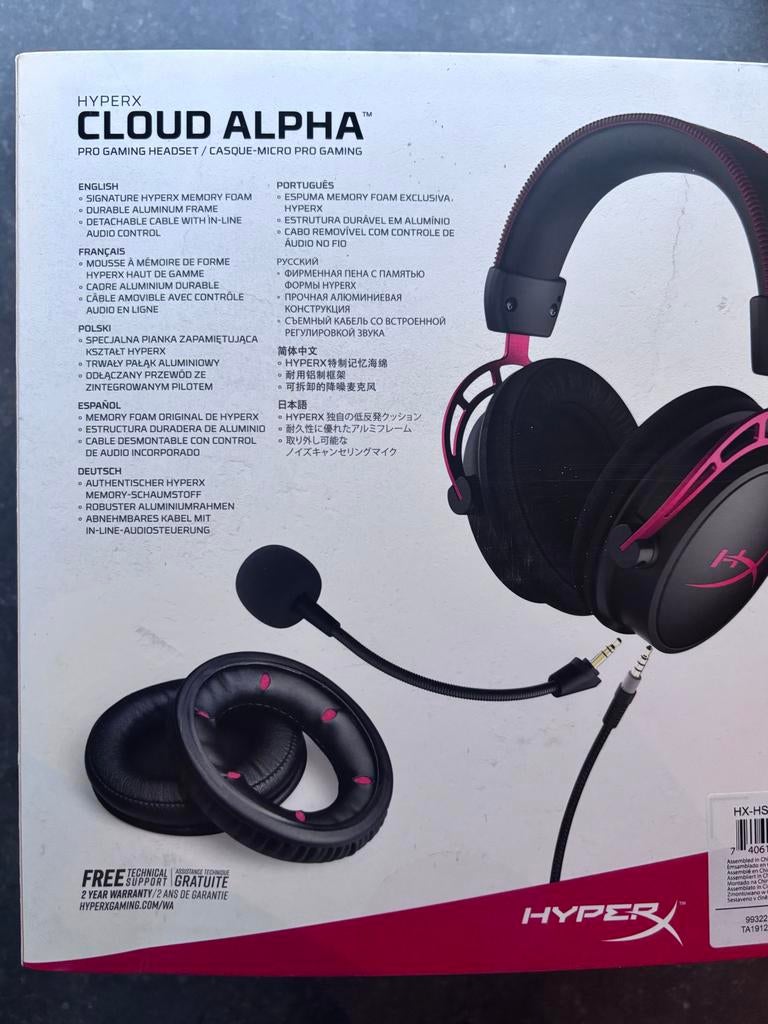 HyperX Cloud Alpha gaming headset, Ophalen of Verzenden, Zo goed als nieuw, Over oor (circumaural), Overige merken