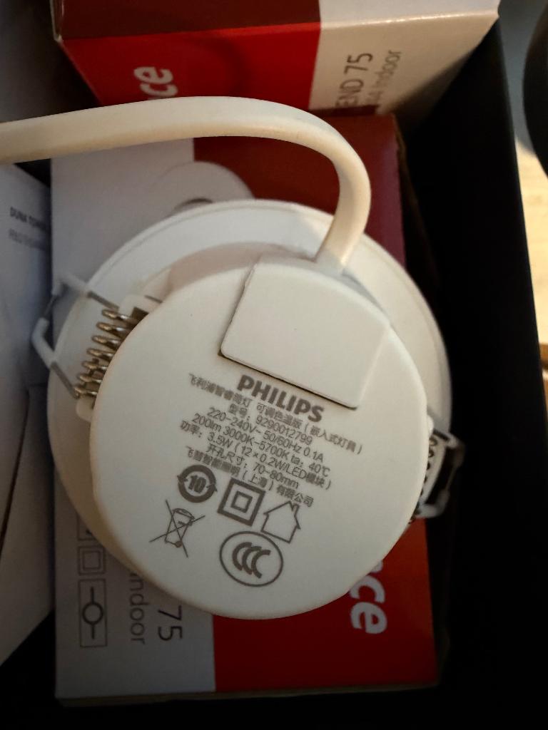 Philips inbouw spotjes, Kunststof, Gebruikt, Ophalen of Verzenden, Inbouw