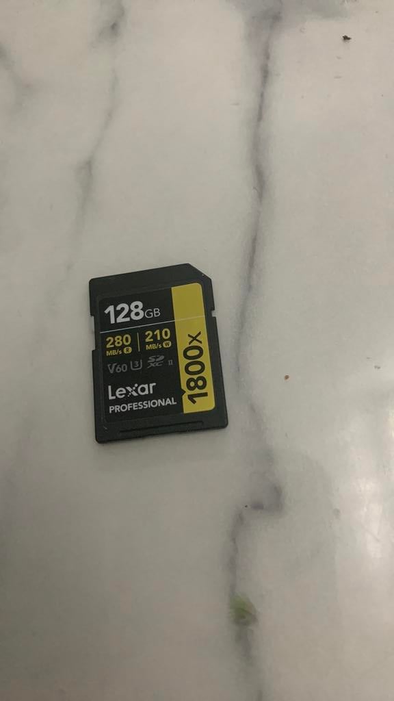 Lexar SDXC Professional 128GB 1800X UHS-II V60 Gold, Hobby en Vrije tijd, Modelbouw | Radiografisch | Vliegtuigen, Ophalen of Verzenden