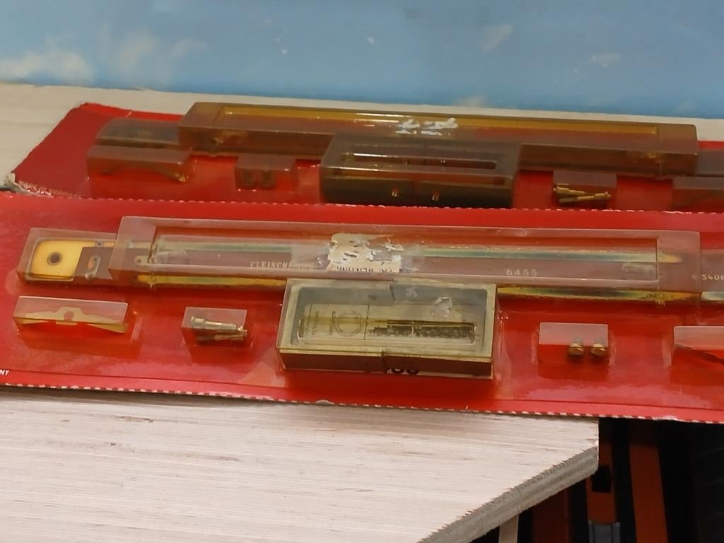 2x Fleischmann HO Rails Nieuw in Verpakking, Gelijkstroom, Fleischmann, Nieuw, Rails