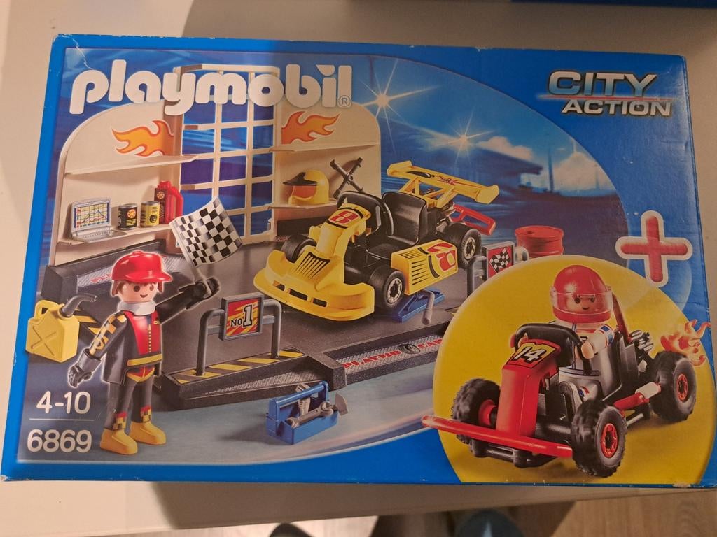 Playmobil City Action 6869 Race Team Garage - Nieuw in doos, Ophalen of Verzenden, Nieuw, Complete set
