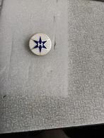 Grote geëmailleerde speldje van " Hanomag" automobielen., Ophalen of Verzenden, Zo goed als nieuw