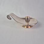 Vintage zilverstad kandelaar, Gebruikt, Ophalen of Verzenden, Zilver, Kandelaar