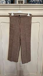 Ruiten broekje Sezane maat 38 ecru/bruin, Maat 38/40 (M), Bruin, Ophalen of Verzenden, Zo goed als nieuw