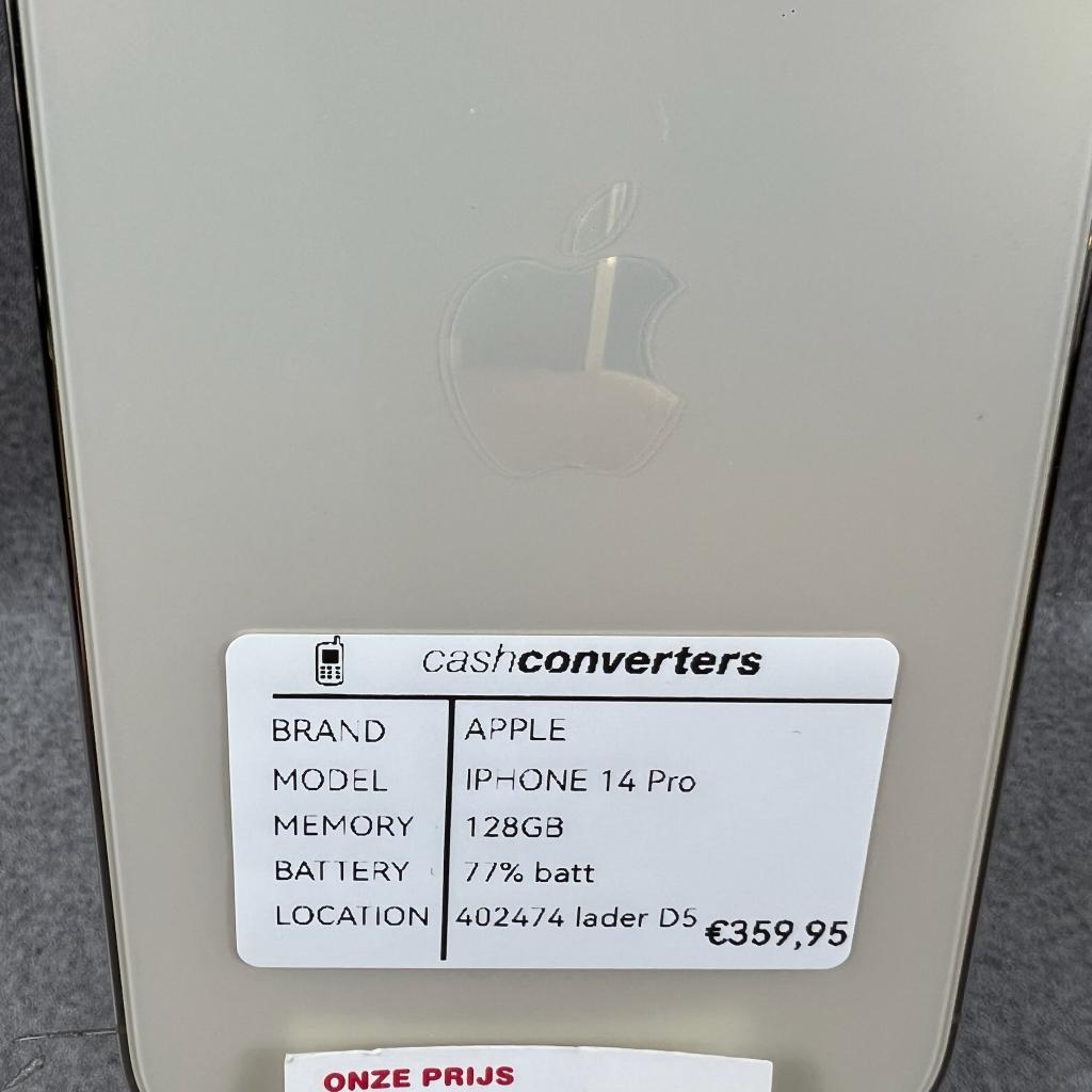 Apple Iphone 14 Pro | 128GB | goud | 77%batt | 402474, Ophalen of Verzenden, Gebruikt