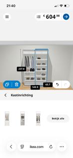 Ikea PAX kast met schuifdeuren 150x236, 100 tot 150 cm, 200 cm of meer, Zo goed als nieuw, 50 tot 75 cm