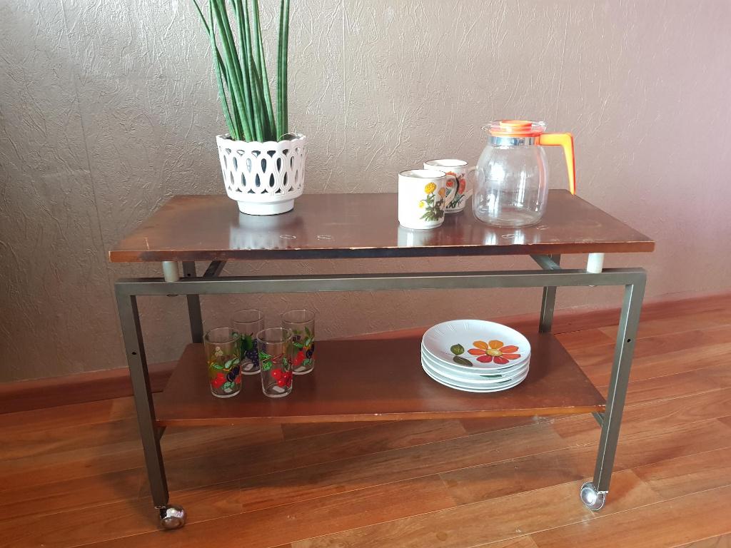 retro vintage mid century bijzettafel trolly tafel 60s 70s, Ophalen, Huis en Inrichting