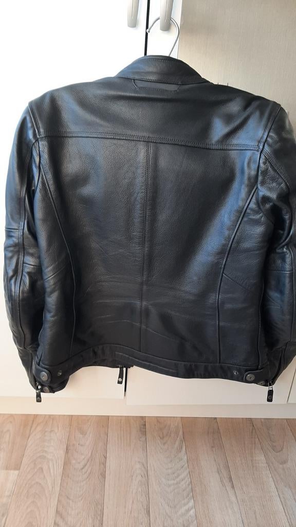 Leren dames motorjas, Ophalen, Zo goed als nieuw, Overige maten, Zwart