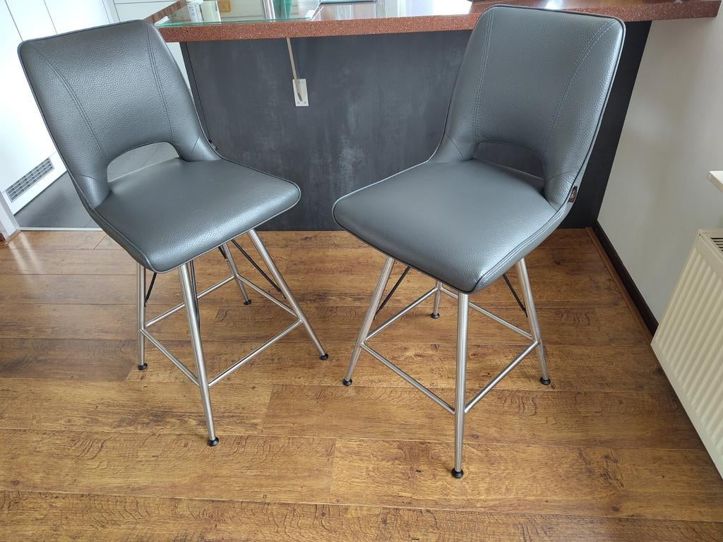 Henders & Hazel Barkrukken - Donkergrijs, Draaibaar, RVS, Ophalen, Draaibaar, 60 tot 90 cm, Zo goed als nieuw