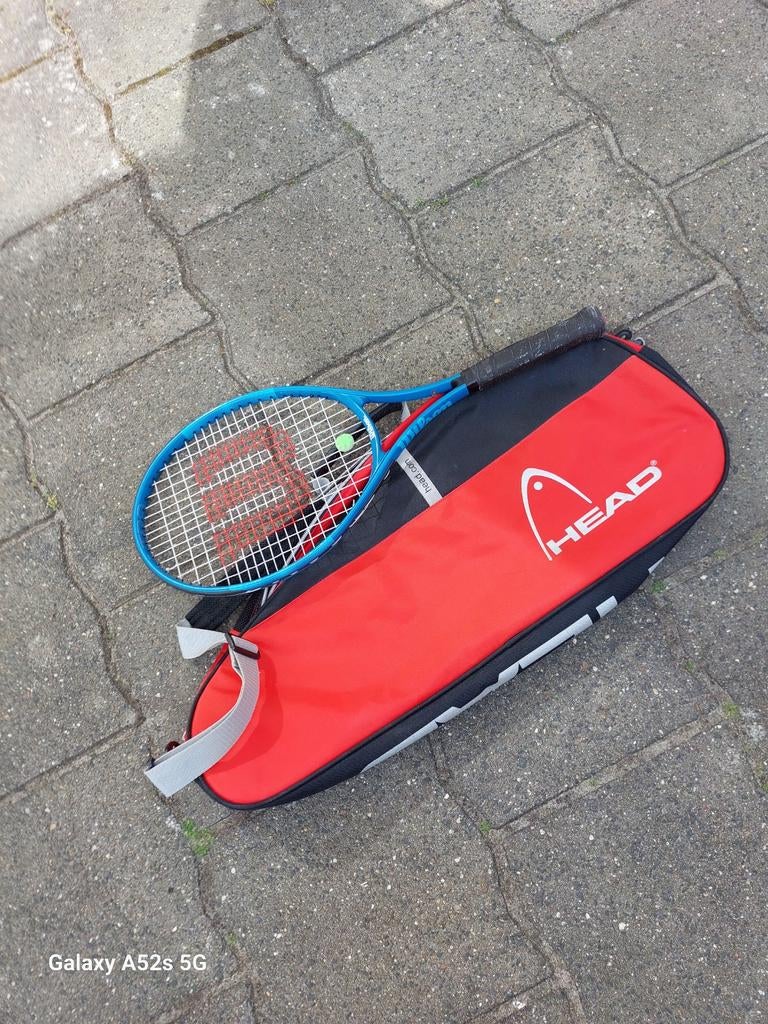 Tennis  raket  met tas., Ophalen, Tas