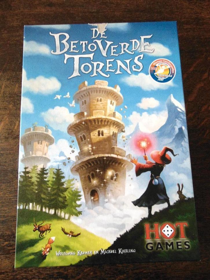 De Betoverde Torens Spel van Hot Games, Hobby en Vrije tijd, Gezelschapsspellen | Bordspellen, Zo goed als nieuw, Een of twee spelers