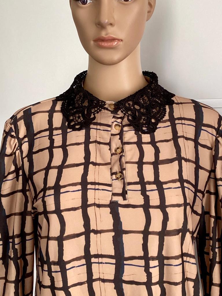 H1008 Nieuw: Sophia Perla maat 38=M blouse top shirt beige, Kleding | Dames, Maat 38/40 (M), Beige, Nieuw, Ophalen of Verzenden