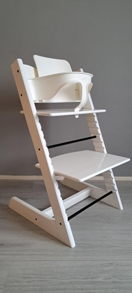 Stokke triptrap zonder beschadigingen met babyset, Kinderen en Baby's, Kinderstoelen, Ophalen, Zo goed als nieuw, Meegroeistoel