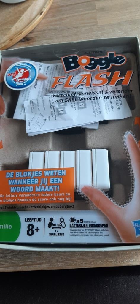 Boggle Flash  Speelgoed, Hobby en Vrije tijd, Denksport en Puzzels, Ophalen of Verzenden, Minder dan 500 stukjes, Gebruikt, Overige typen