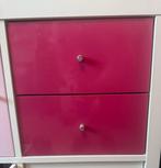 Kallax inzet Ladekast hoogglans 2 donker roze, Ophalen, Overige materialen, Minder dan 50 cm, Gebruikt