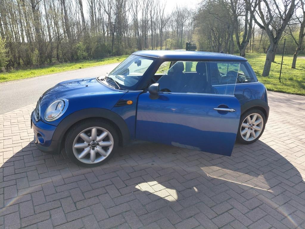 Mini 1.6 D ONE 2012 Blauw, Auto's, Mini, Voorwielaandrijving, Euro 5, Zwart, 4 cilinders