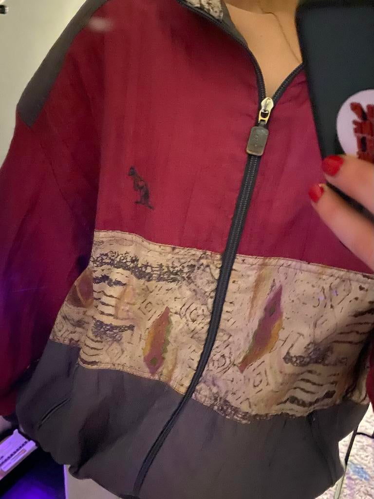 Oldschool Australian jack, Ophalen of Verzenden, Zo goed als nieuw, Maat 42/44 (L), Rood