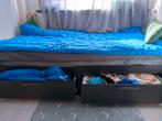 IKEA Brimnes Bedbank met 2 grote lades - Zwart, Ophalen, Gebruikt, Eenpersoons, Zwart