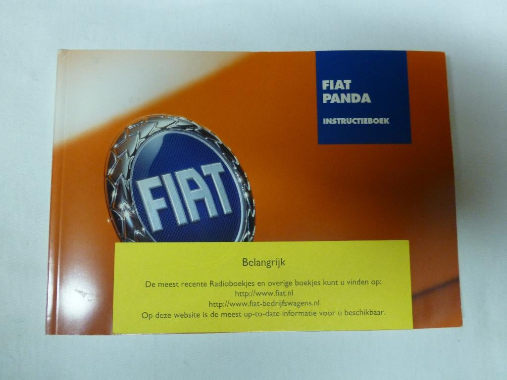Instructieboek Fiat Panda (2006 en later), Ophalen of Verzenden