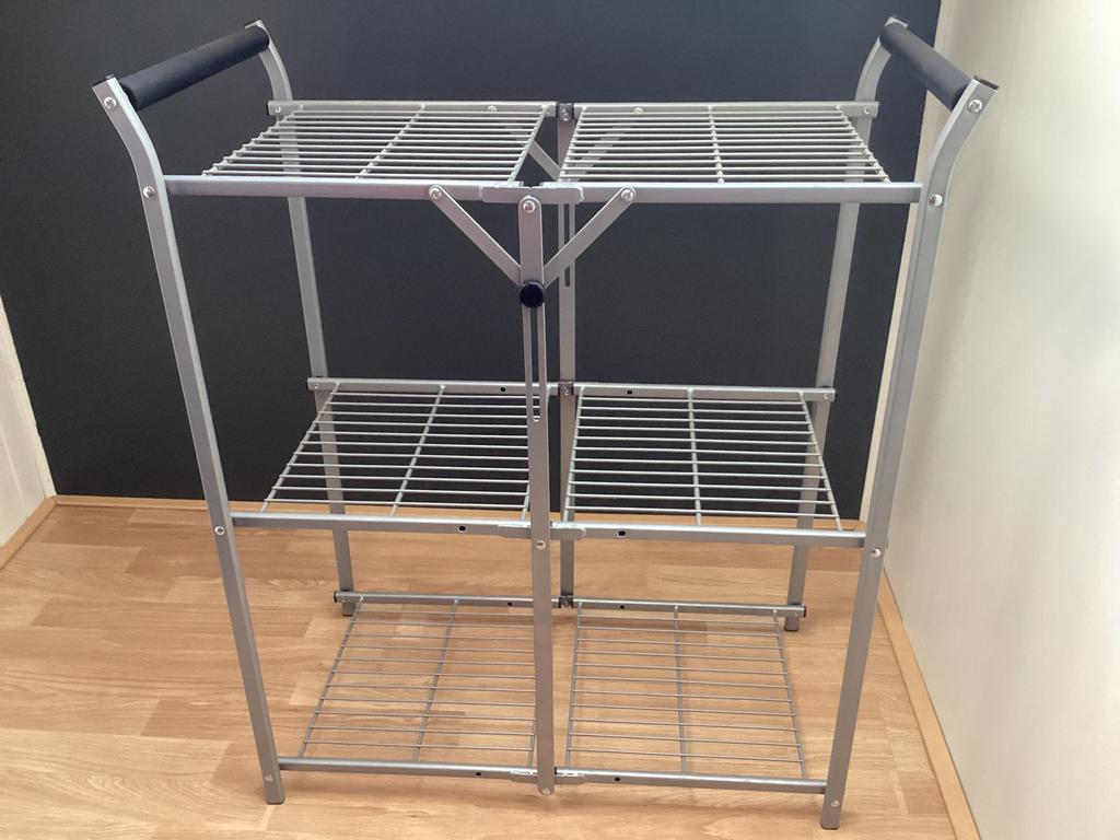 opvouwbaar rekje voor op de camping,  camper, boot, Caravans en Kamperen, Ophalen, Zo goed als nieuw