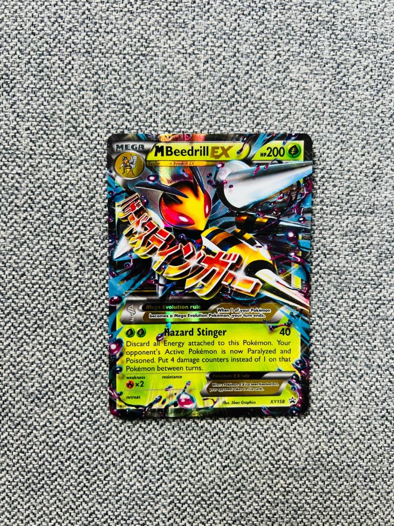 Mega Beedrill EX XY158 Black Star XY Promo Pokemon, Verzenden, Zo goed als nieuw, Losse kaart, Foil