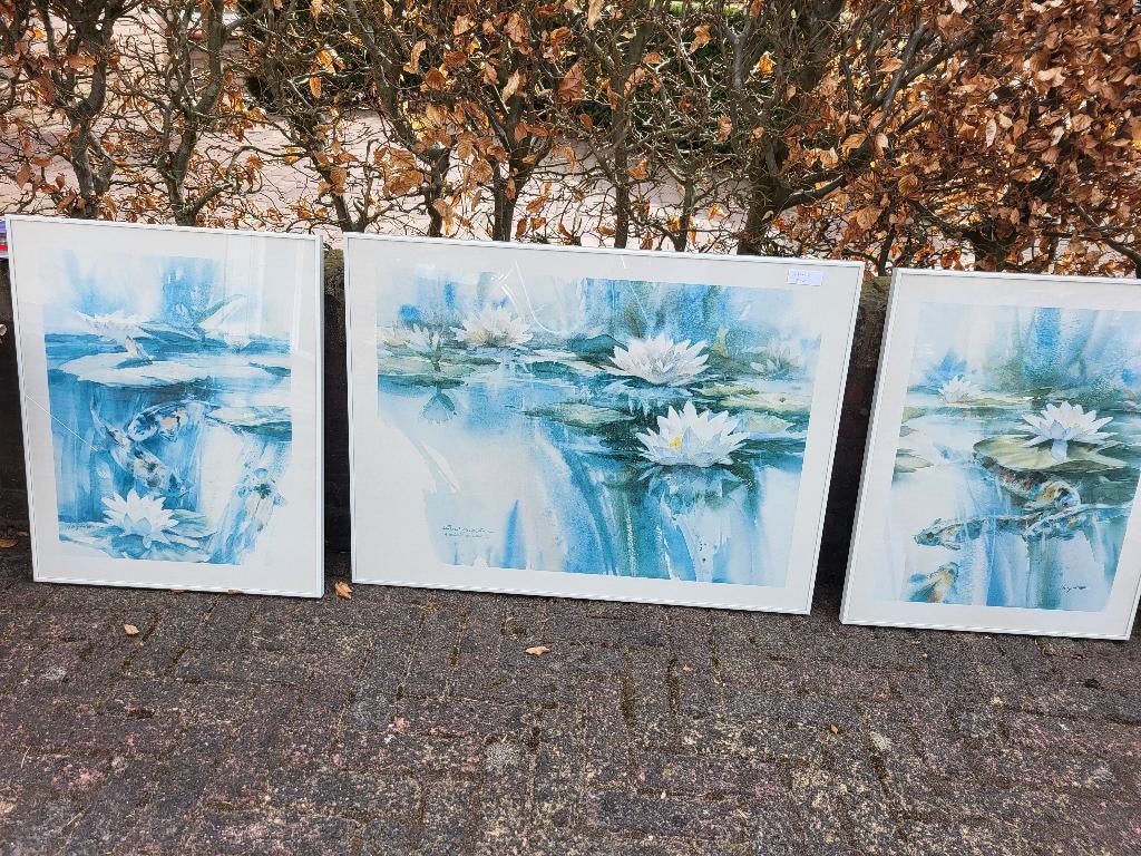 3 luik, Ophalen, Minder dan 50 cm, Gebruikt, Schilderij
