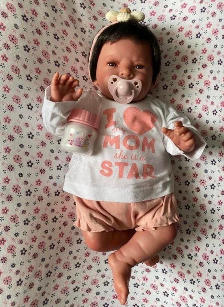 Leuk Reborn meisje, Verzamelen, Poppen, Verzenden, Zo goed als nieuw, Pop, Levensecht of Reborn