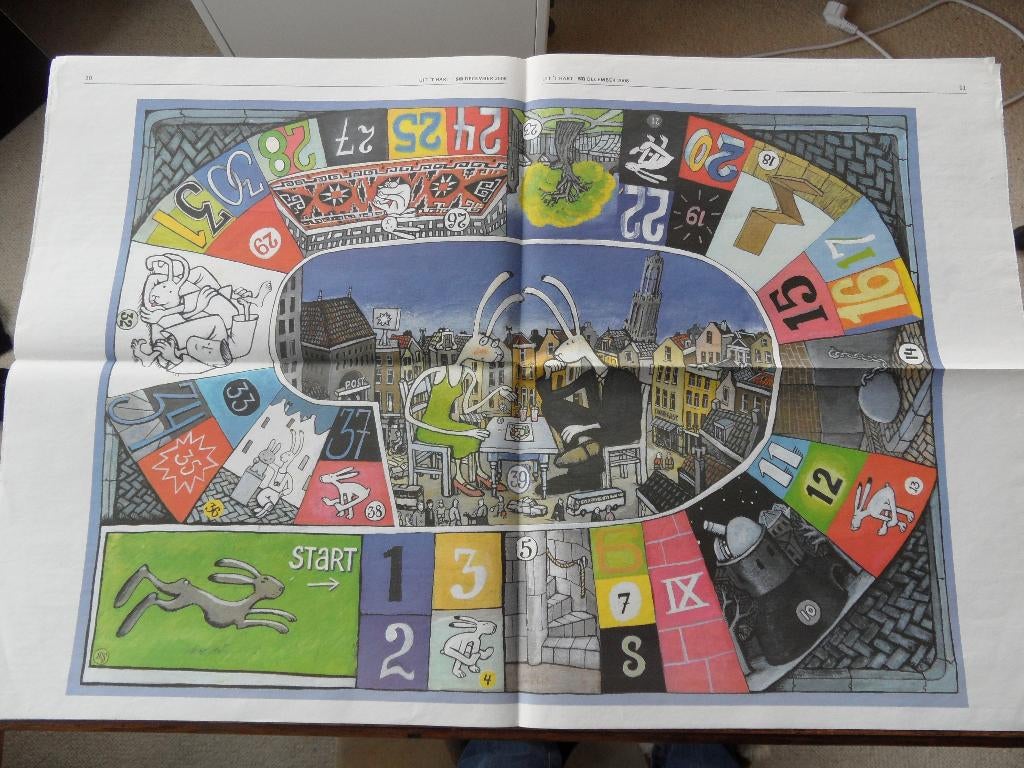 hazenspel  boardspel  30x40cm  2008, Hobby en Vrije tijd, Ophalen of Verzenden, Zo goed als nieuw