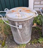 SLIEDRECHT  zinken vuilnisbak vuilnisemmer prullenbak, Ophalen, Gebruikt, Minder dan 50 cm