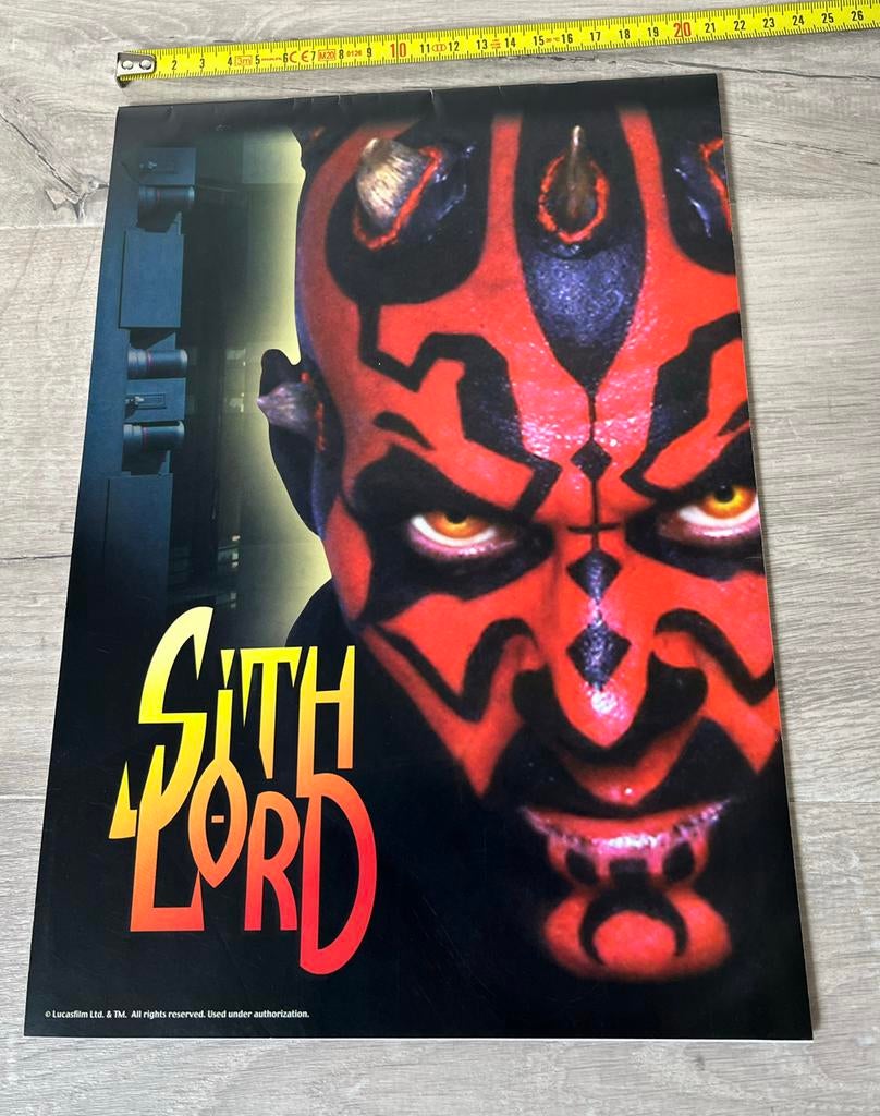 Star Wars episode 1 tekenblok Darth Maul en Obi-Wan Kenobi, Ophalen of Verzenden, Gebruikt