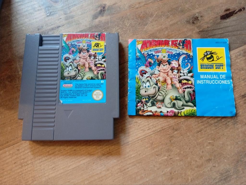 Adventure Island II NES met origineel boekje, Spelcomputers en Games, Games | Nintendo NES, Ophalen of Verzenden