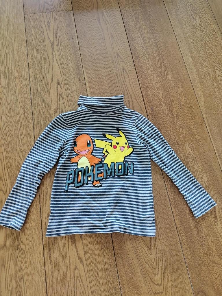 Longsleeve shirt met col Pokemon van C&A maat 134., Kinderen en Baby's, Kinderkleding | Maat 134, Ophalen of Verzenden, Gebruikt