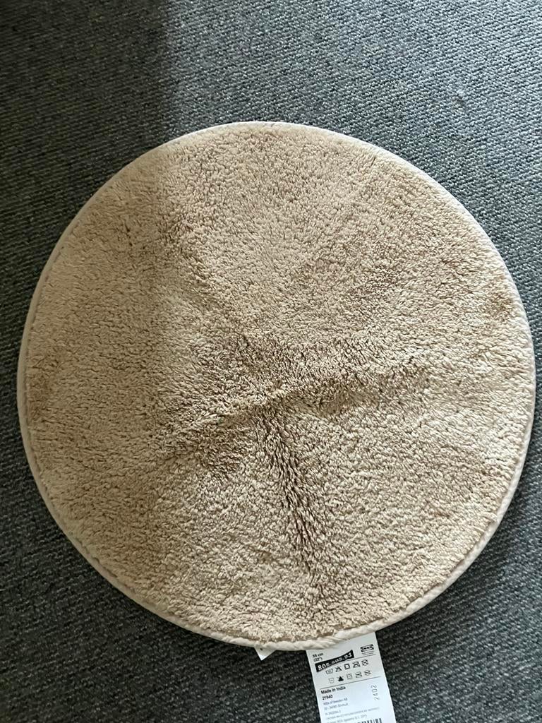 Ronde beige badmat IKEA, Huis en Inrichting, Badkamer | Badtextiel en Accessoires, Ophalen of Verzenden, Nieuw