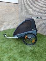 Thule Coaster XT 2 Zwart Fietskar - Zo goed als nieuw!, Opvouwbaar, Ophalen of Verzenden, Zo goed als nieuw, Kinderkar