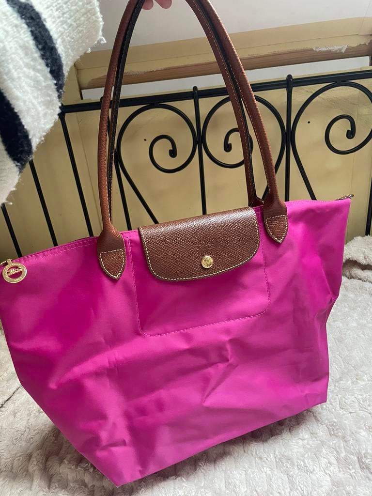 Roze Longchamp tas, Sieraden, Tassen en Uiterlijk, Tassen | Damestassen, Ophalen of Verzenden, Zo goed als nieuw, Roze, Schoudertasje