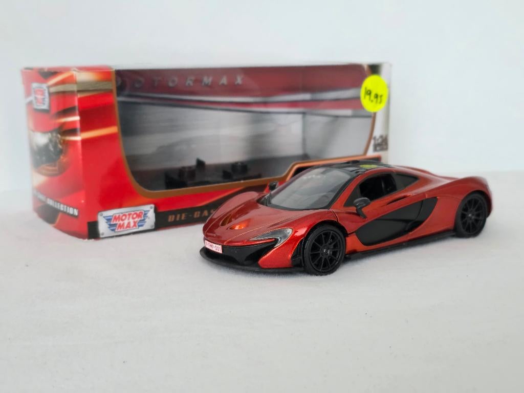 1:24 Mclaren P1 Oranje, Ophalen of Verzenden, Zo goed als nieuw, Auto, Motormax