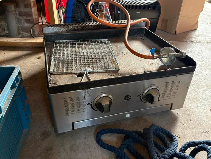 Bakplaat op gas / propaan - Fun Camp, Tuin en Terras, Gasbarbecues, Gebruikt, Ophalen