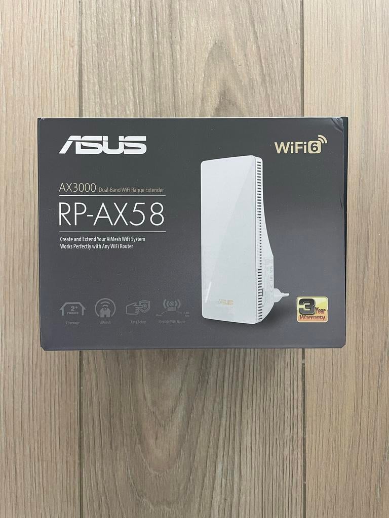 ASUS RP-AX58 AX3000 WiFi 6 Repeater / AiMesh Node, Computers en Software, WiFi-versterkers, Zo goed als nieuw, Ophalen of Verzenden