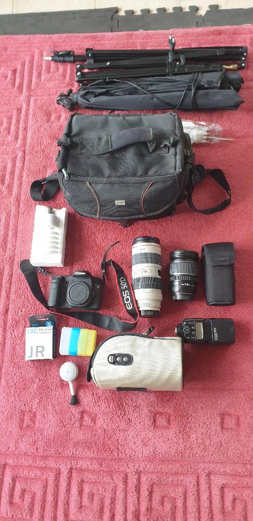 complete Canon fotografie set, Audio, Tv en Foto, Fotocamera's Digitaal, Zo goed als nieuw, Spiegelreflex, Canon, 8 keer of meer